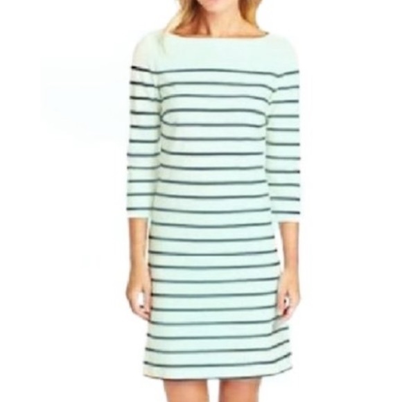J. McLaughlin Sylvie Dress NWT Blue Glass & Navy French Stripe Size Extra Large - Picture 11 of 11